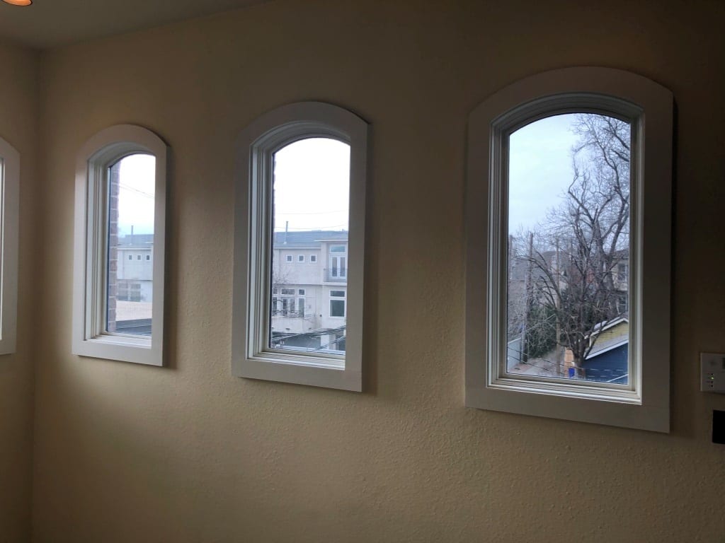 Turtle-Creek-town-Hone-Windows Before Hunter Douglas Shades in Stairwell Turtle-Creek-town-Hone-Windows Before Hunter Douglas Shades in Stairwell