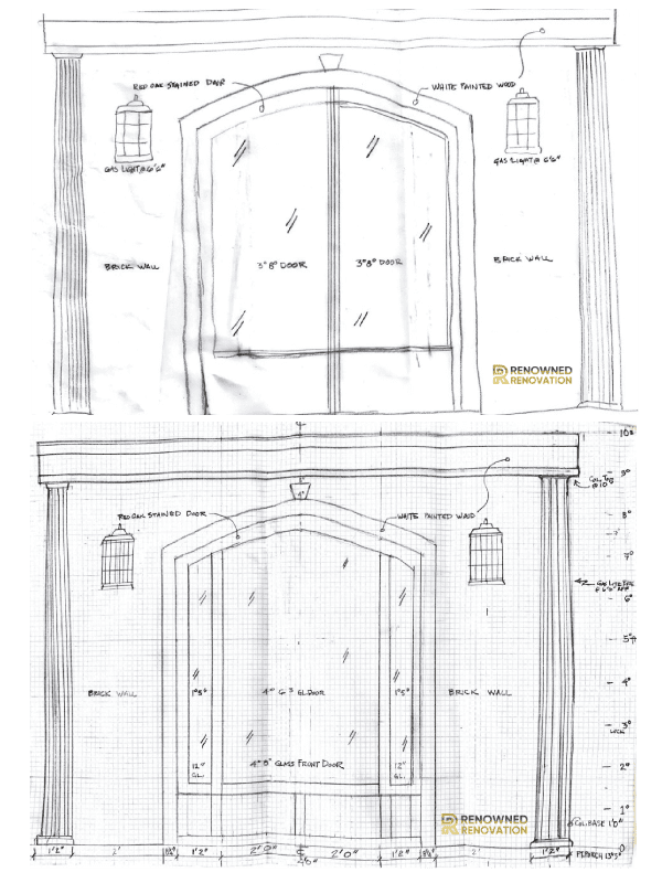New Front Door Rough Sketches New Front Door Rough Sketches