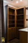 StyleCraft Custom Cabinets - Folding Bookshelf Half-Opened