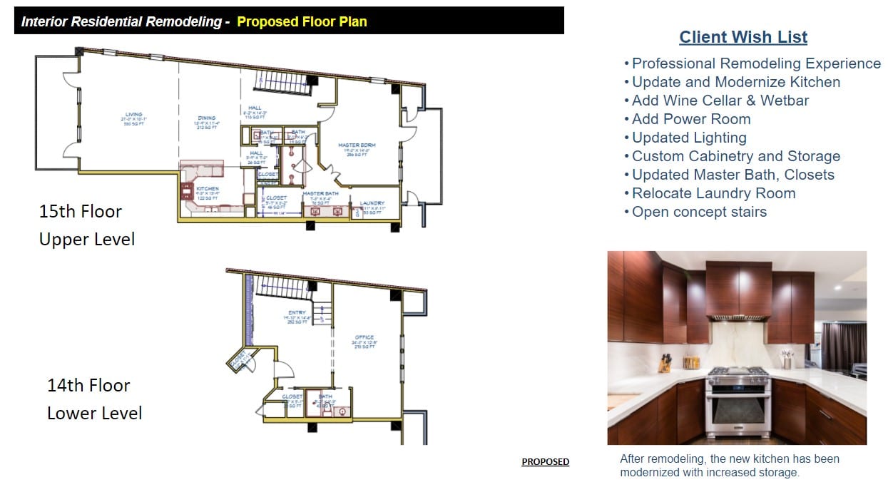 Proposed Penthouse Floor Plans Remodeling