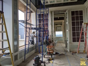 Luxury Penthouse Dining Room During Remodeling Dallas TX