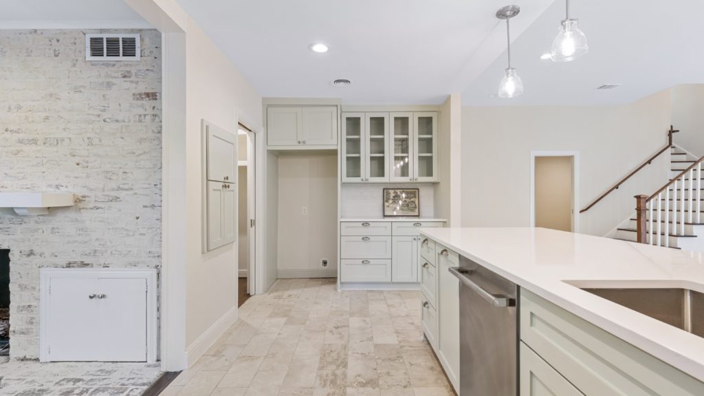 After-New-Home-Addition-Dallas-Kessler-Conservation-District-Kitchen-Stairs-to-Second-Floor-Addition