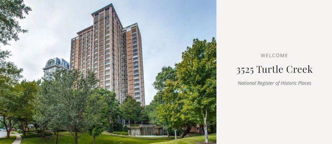 3525 Turtle Creek, a  Dallas Condo in the  National Registry of Historic Places, remodeled by Renowned Renovation