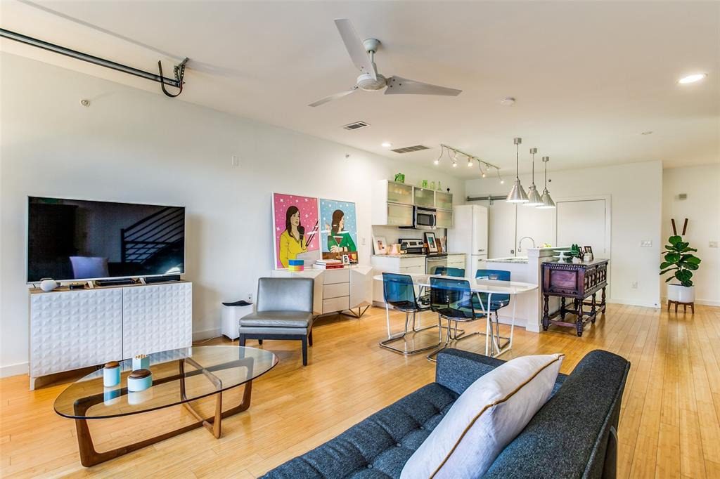 LR Kitchen Main Level Downtown Condo Akard Dallas Before Remodeling by The Renowned Group