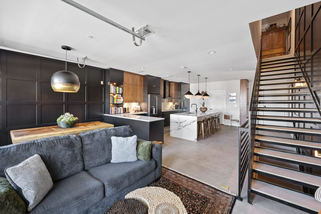 LR Kitchen Main Level after Conversionn of a Downtown Dallas Condo by Renowned Group