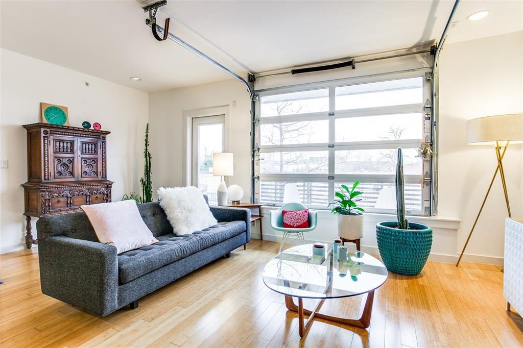 LR Main Level Downtown Condo Akard Dallas Before Remodeling by The Renowned Group