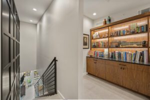 Stairs to 3rd floor after Conversionn of a Downtown Dallas Condo by Renowned Group