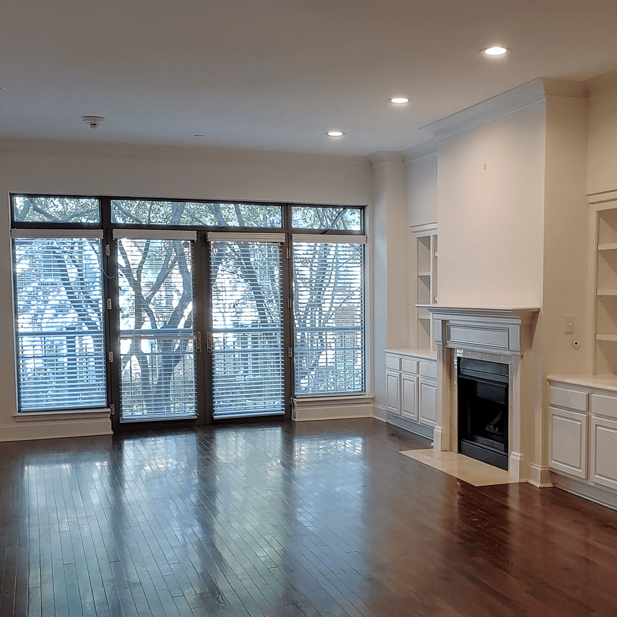 Condo Fireplace Before Remodeling